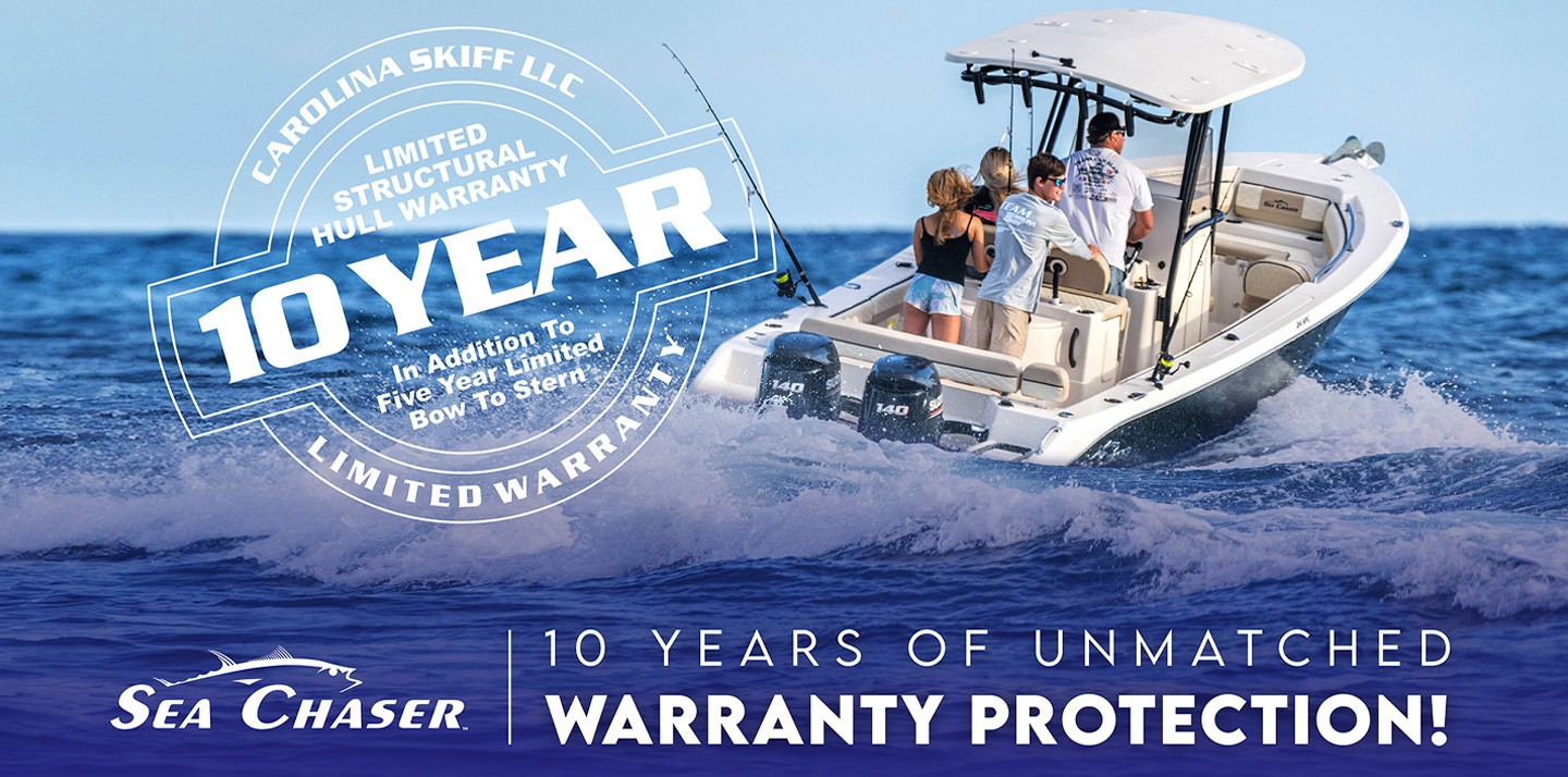 10 Year Warranty Sea Chase Ask Dealer For Details